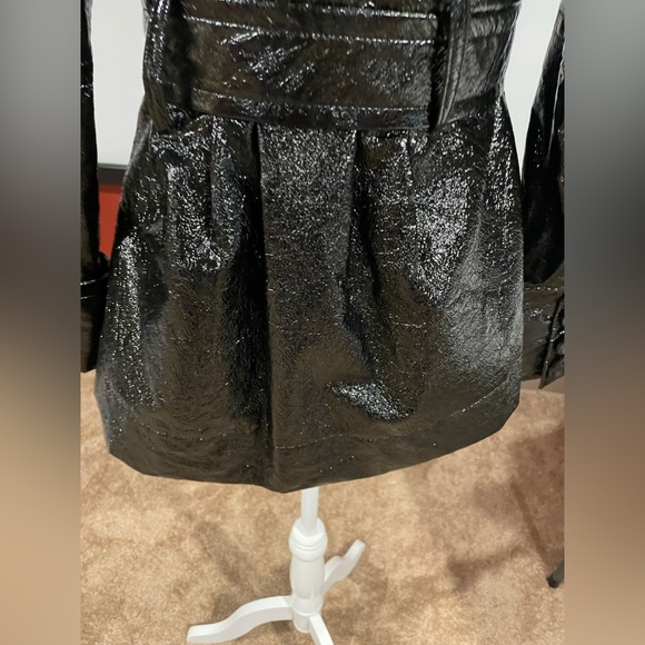 XOXO medium black glossy raincoat/jacket - Picture 4 of 14